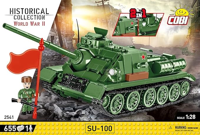 COBI Historical Collection SU-100 SPG Vehicle , Green