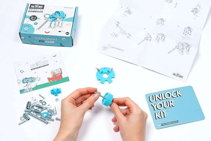 Stem Building Toys, Educational Build Your Own Elephant Robot Toy for Kids Age 6 7 8 9+ Year Old Boys and Girls, Animal Stem Toys Engineering Kit, Construction Toys Steam Gift