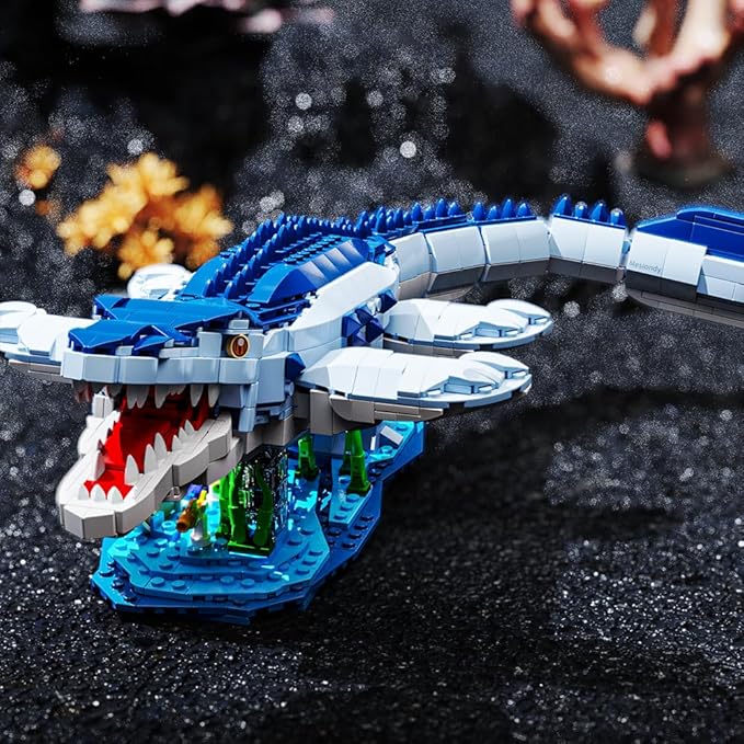 Mesiondy Dinosaur Building Blocks Set，STEM Dinosaur Toys for 6 7 8 9 10 11 12 13 14Year Old Boys (1158 Pieces)…