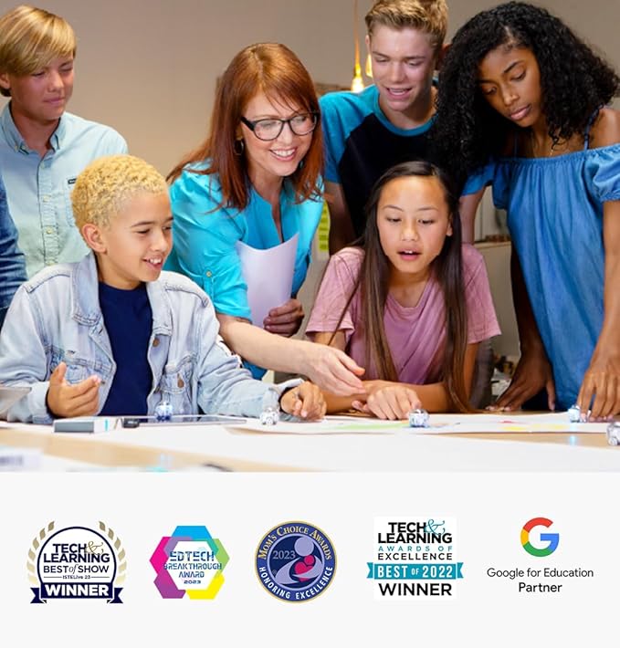 Evo Classroom Kit (12 Bots): Interactive Coding Robot, Kids Ages 5+, Includes 12 Evo Robots, Color Code Markers, Charging Cradle, Bot Stickers, Access to 700+ STEAM Lessons, Educators & Parents