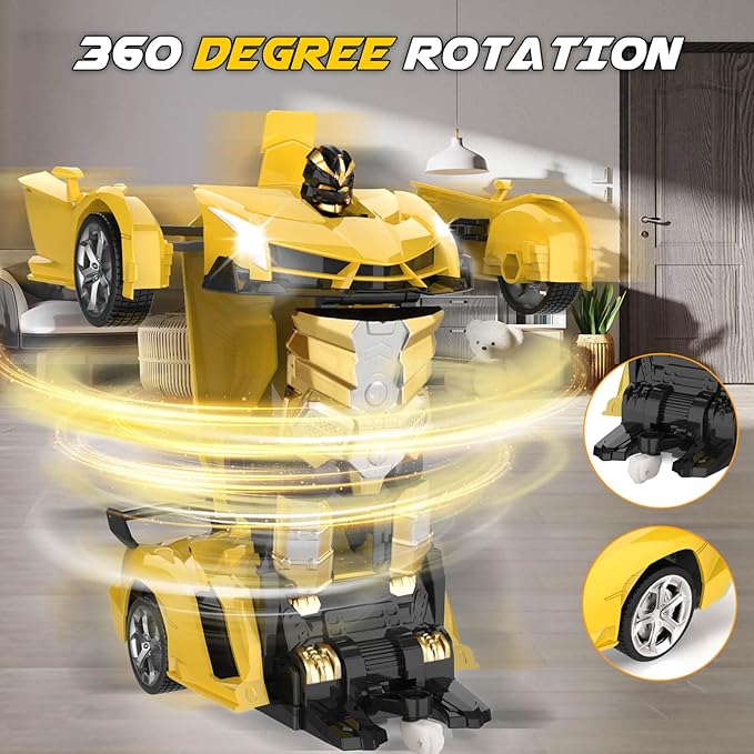 Transform Remote Control Car Toy for Kids 4 5 6 7 8, Remote Control Car for Boys 4-7, Transform Cars for Boys 4-6, Toy Car 5 Year Old Boy, Toys for 3 4 5 6 7 8 9 10 11 12 Years Old Boy
