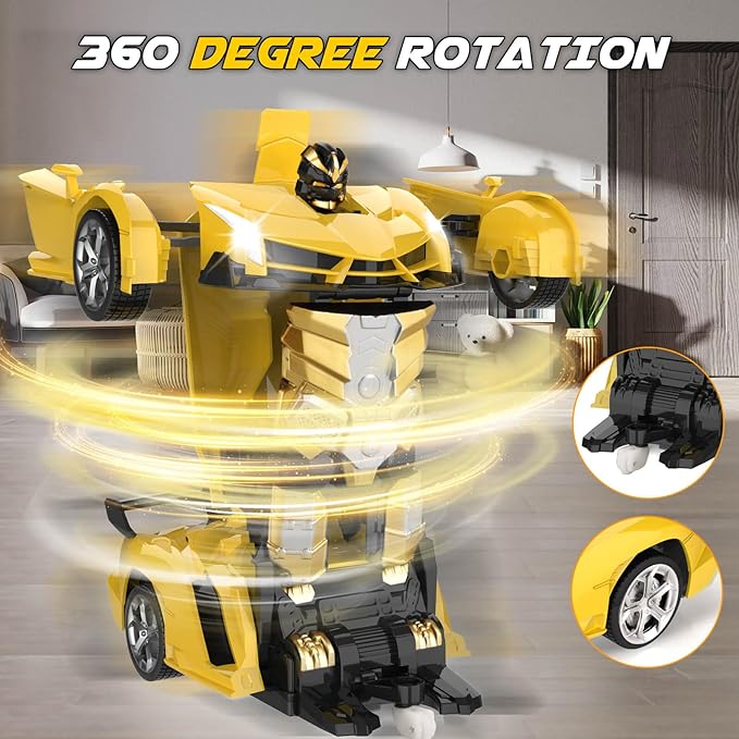 Transform Remote Control Car Toy for Kids 4 5 6 7 8, Remote Control Car for Boys 4-7, Transform Cars for Boys 4-6, Toy Car 5 Year Old Boy, Toys for 3 4 5 6 7 8 9 10 11 12 Years Old Boy
