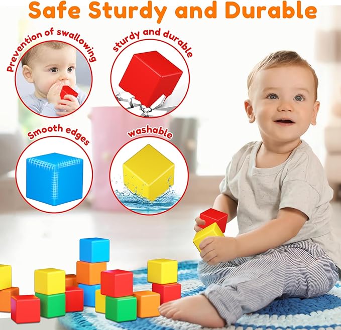 Magnetic Blocks for Toddlers Toys,1.42 Inch Building Blocks Toys for 3 4 5 6 7 8+Years Old Boys Girls, Magnetic Cubes for Kids STEM Montessori Toys Educational Sensory Magnet Toys for Kids Ages 3-5