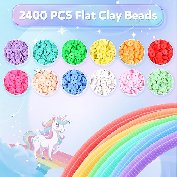 ZOOI Bracelet Making Kit for Girls, Arts and Crafts for Kids Girls Ages 8-12, Girls Toys Age 6-8, Friendship Charm Bracelet Making Kit, Jewelry Making Kit for Girls, Gifts for 6-12 Year Old Girl