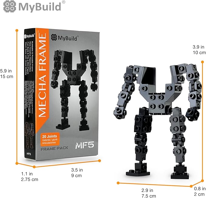 MyBuild Mecha Frame Pack MF5 - Build and Customize Your Own Mech with Ease, Recommended for Aged 10+