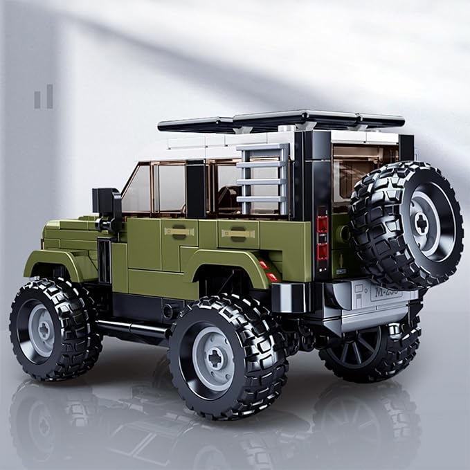 Jeep Off-Road Car Building Blocks, City Truck Model Speed Car Kit 317 Pieces 1:35, STEM Gift Toys for Kids Boys 8+