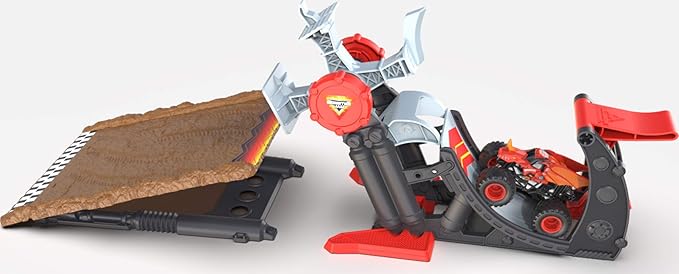 Monster Jam, Official Bakugan Dragonoid Stunt Dial Playset with Exclusive 1:64 Scale Dragonoid Die-Cast Monster Truck