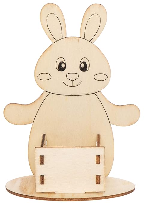 Baker Ross AT506 Easter Egg Cup Kits - Pack of 4, Creative Art and Craft Supplies for Kids to Make and Decorate