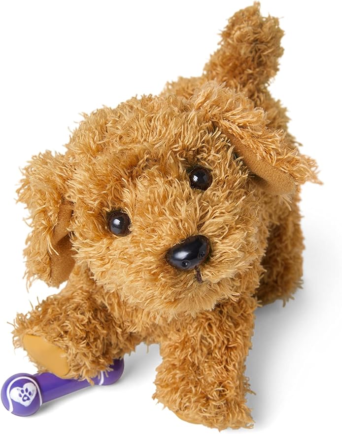 American Girl Truly Me 18-inch Doll Pet Daffodil Doodle Dog with Magnetic Mouth to Hold Her Barbell Toy, For Ages 6+