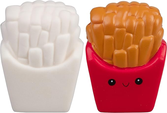 DIY Party Craft Kit Jumbo Blank Slow-Rising Squishies -12 Different 4-6" Designs -White Kawaii Sqwishy Toys for Painting, Soft Scented Stress Relief Art Crafts -Kids Holiday Birthday Activity Gift