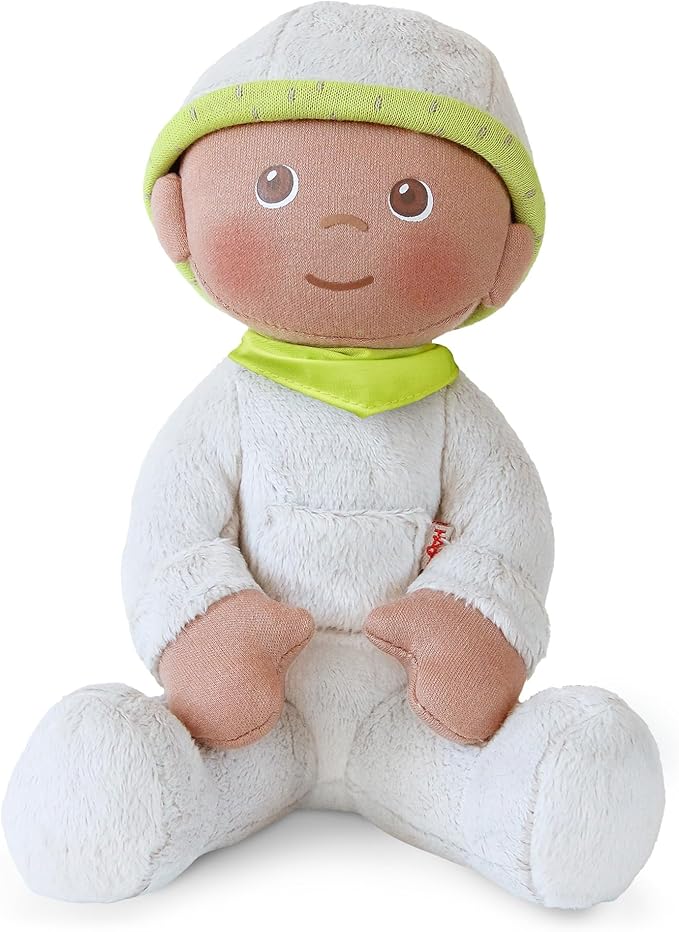 HABA Snug-up Doll Ollie 8" First Baby Doll - Machine Washable Gender Neutral for Ages Birth and Up