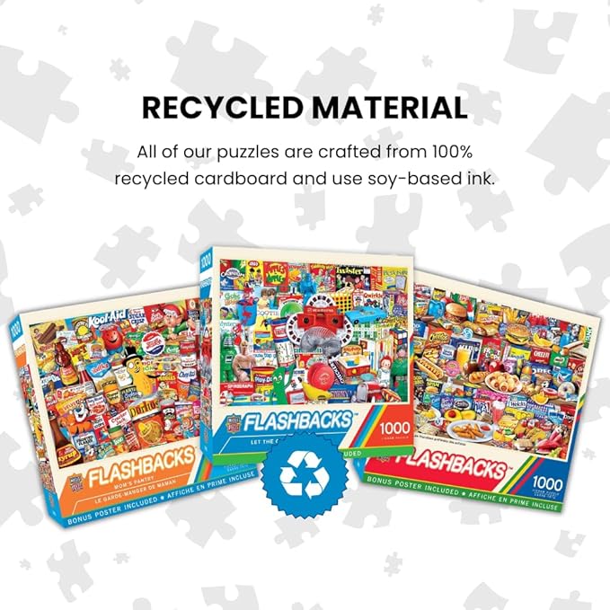 MasterPieces - 1000 Piece Jigsaw Puzzle, Movie Posters, Fun for Adults, Family, Kids, Non-Glare Finish, 19.25" x 26.75"