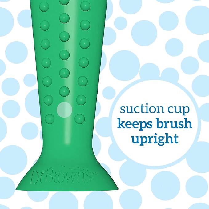 Dr. Brown's Baby and Toddler Toothbrush - Crocodile, BPA Free - Age 1-4Y