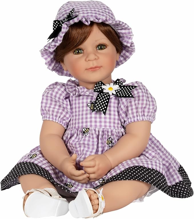 Adora Toddler Time Babies, 20" Premium Doll with Hand Painted Eyelashes and Face, Fresh Baby Powder Scent and Removable Clothing, Birthday Gift for Ages 6+ - Bees Knees