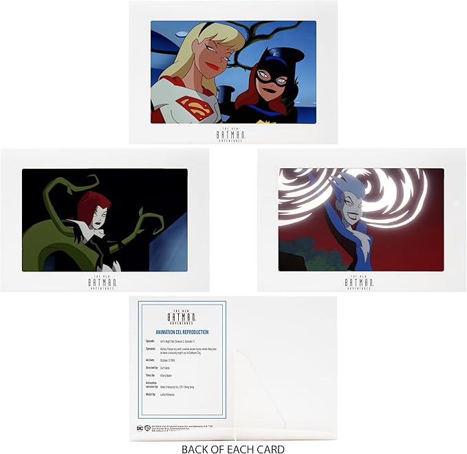 McFarlane Toys - The New Batman Adventures Poison Ivy Live Wire Supergirl (Girls' Night Out) 3pk Gold Label