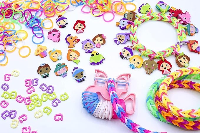 Rainbow Loom® Loomi-Pals Fairy Collectible, Features 30 Mystery Cute Fairy Themed Charms and 600 Colorful Rubber Bands All in a RESEALABLE Bag, Great Gifts for Boys and Girls 7+