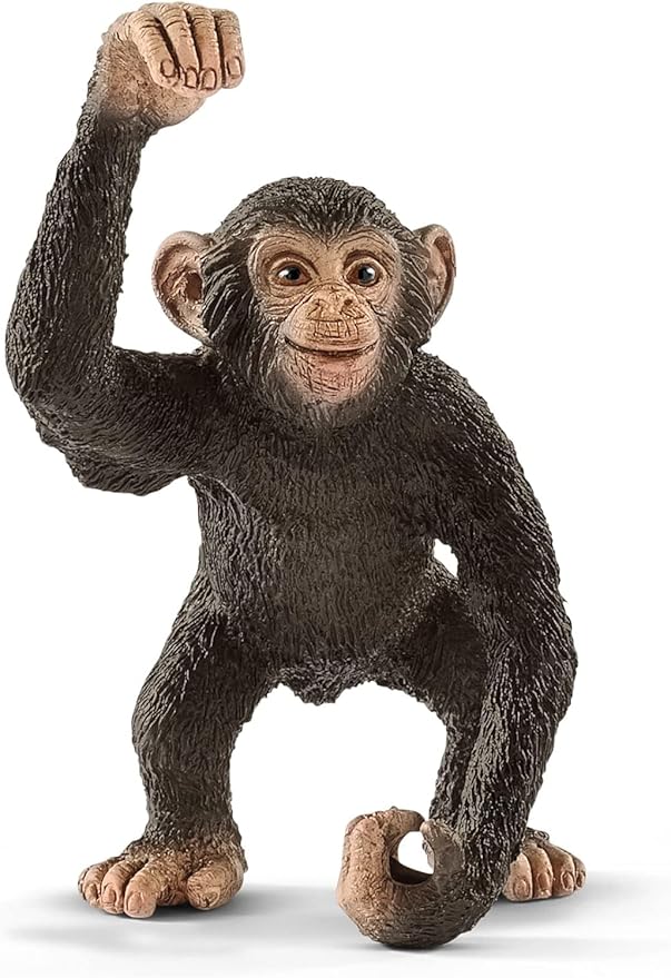 Schleich Wild Life Realistic Chimpanzee, Jeep Truck, and Ranger Figurine 16pc Playset - Wild Adventure Jeep Truck with Chimp, Ranger, and Accessories, Durable for Boys and Girls, Gift for Kids Ages 3+