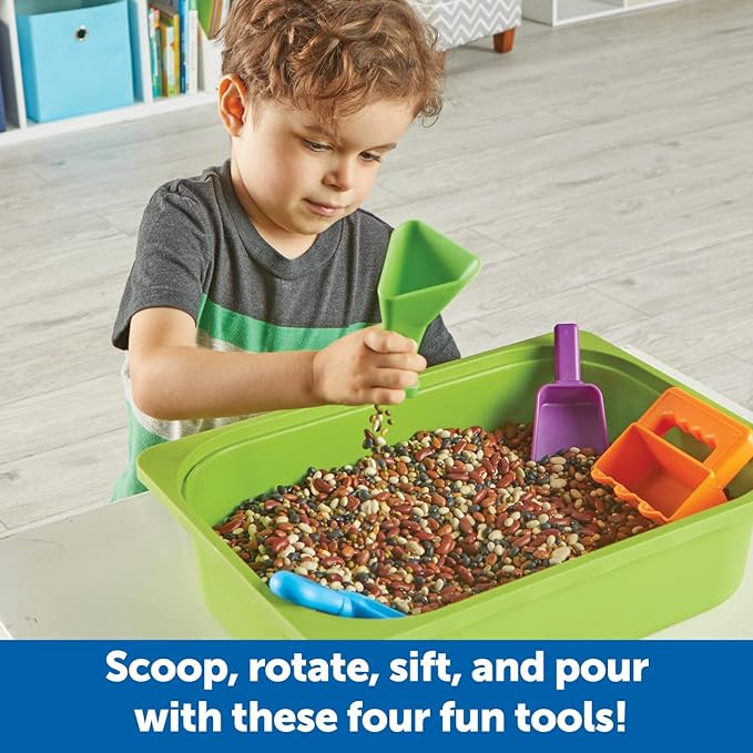 Learning Resources Helping Hands Sensory Scoops, Autism Sensory Toys, Sensory Toys for Autistic Children, Sensory Toys for Toddlers, 4 Pieces, Ages 3+