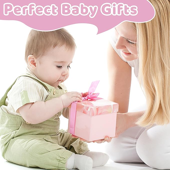 Silicone Baby Feeding Set, Baby Led Weaning Supplies, Eating Essentials Utensils with Suction Plate and Bowl, Pocket Bib, Sippy Cup with Lid, Forks Spoons Snack Container, for 6+ Months, Pink