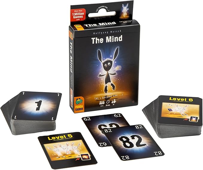 Pandasaurus Games The Mind - Family-Friendly Board Games - Game Night - Card Games for Adults, Teens & Kids (2-4 Players)