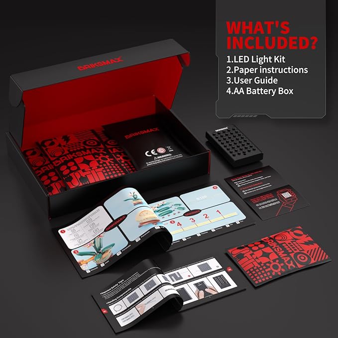 BRIKSMAX 2.0 Light Kit for Lego-10343 Mini Orchid -Innovative Led Lighting Kit Compatible with Lego The Botanical Collection Building Set- Not Included Lego Set