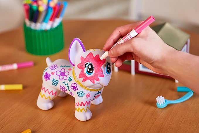 Crayola Scribble Scrubbie Jumbo Pet - Wilbur (6in), Customizable Dog Toy for Kids, Arts & Crafts, Gifts for Boys & Girls, 3+