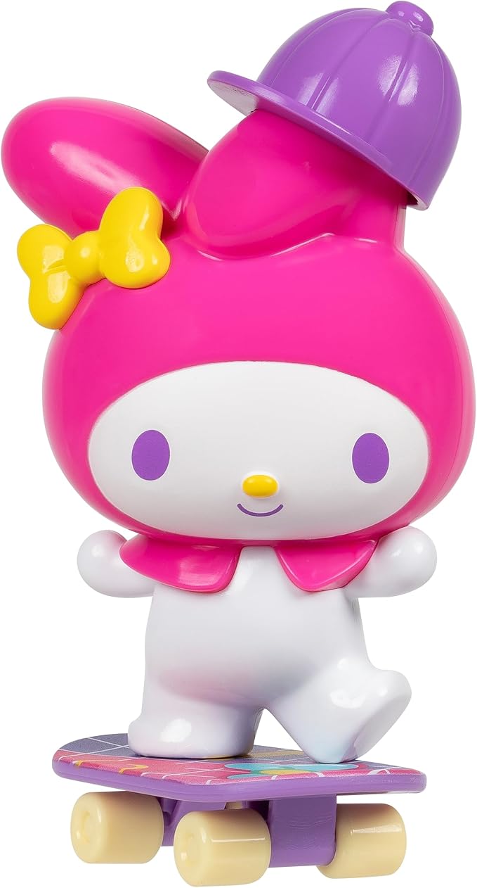 Hello Kitty and Friends, 4” Ultra-Premier 6-Figure Set - Hello Kitty, Kuromi, My Melody, Cinnamoroll, Pompompurin, and Keroppi - Officially Licensed Sanrio Product from Jazwares
