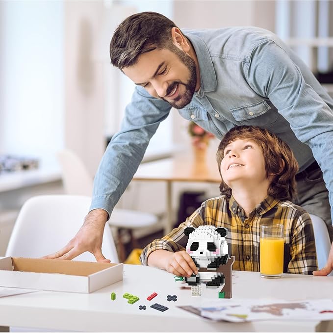 Mini Building Blocks- Hanging Panda, Party Favors- Micro Blocks Panda Toy for Kids 6 7 8 9 10+, Mini Blocks Building Sets for Adults, Easter/Birthday for Boys and Girls(463PCS)