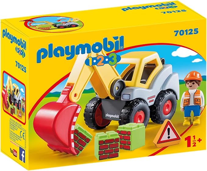 Playmobil 1.2.3 Shovel Excavator