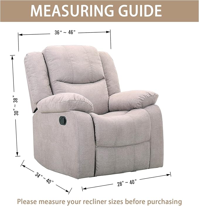 JIVINER Oversized Recliner Chair Covers 4 Piece Stretch Lazy Boy Recliner Sofa Slipcover Jacquard Large Recliner Covers with Elastic Bottom Soft Furniture Protector (XL Recliner,Dark Gray)