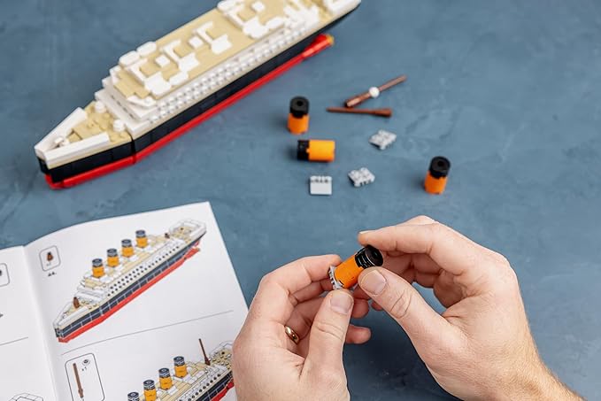 Brick Loot Titanic Building Blocks Large Set, Toy Ship Model Kit, Building Bricks Sets for Adults or Kids, 6 Year Old +, Home Decor, Quality Blocks Compatible with Lego & Major Brands, 390 Pieces