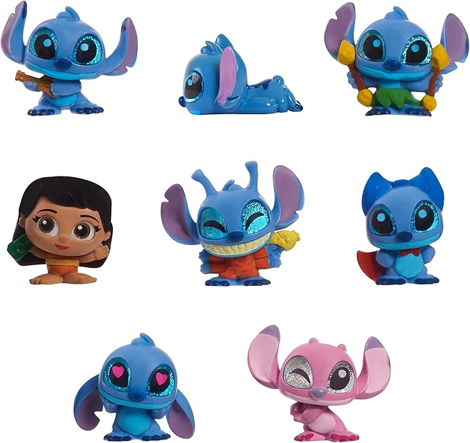 Disney Doorables Stitch Collection Peek, Easter Basket Stuffers, Officially Licensed Kids Toys for Ages 5 Up, Gifts and Presents by Just Play