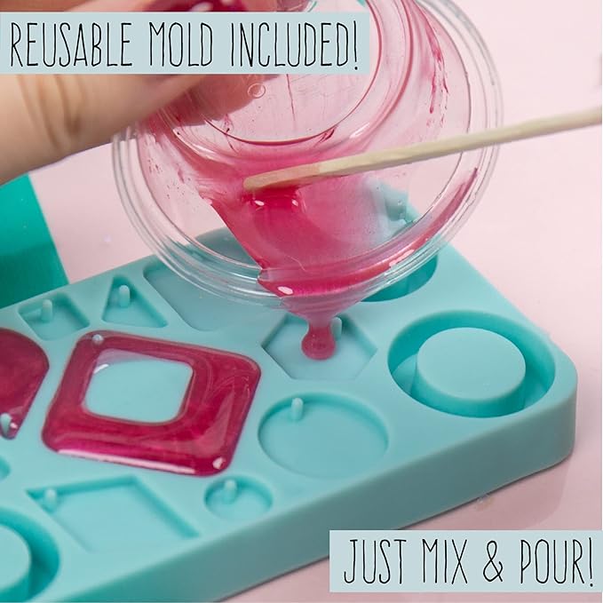 STMT D.I.Y. Resin Jewelry Studio, All-in-One Resin Jewelry Making Kit with Molds, Fun DIY Kit to Make Your Own Necklaces, Bracelets & More, Great Gift for Teen Girls 14+