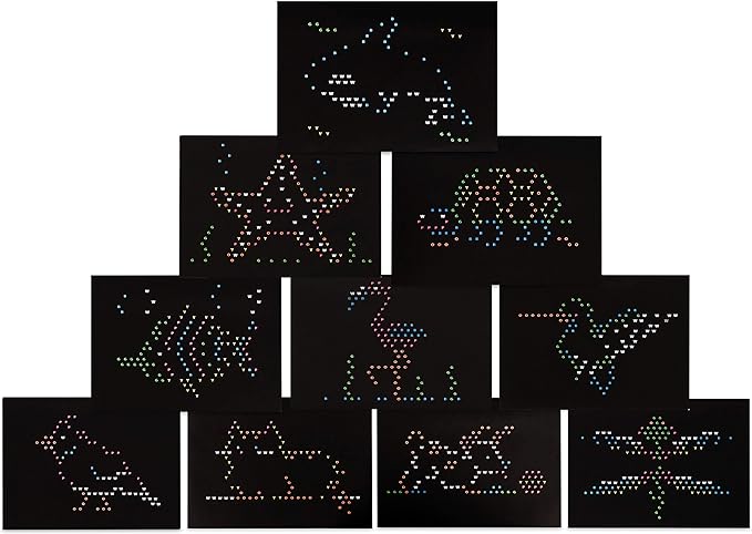 Lite Brite Ultimate Classic Refill Pack - Animal Theme - 10 Reusable Templates - Amazon Exclusive