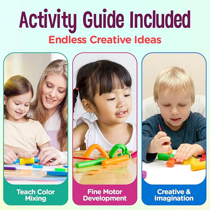 Hygloss Play Modeling Dough - 12lb. Dough Unscented - Safe & Non-Toxic for Kids Arts & Crafts - Party Favors - Classroom Supplies, 12 Assorted Colors