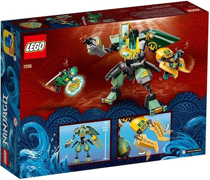 LEGO NINJAGO Lloyd’s Hydro Mech 71750 Building Kit, Underwater Playset with NINJAGO Lloyd and Mech; Role-Play Action for Boys and Girls Ages 7 and Up