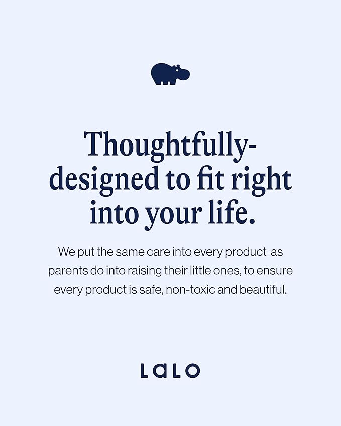 Lalo First Bites Silicone Baby Feeding Set - Baby Led Weaning Supplies - Non-Toxic Silicone - Includes 2 Bibs, 2 Spoons, Training Cup, Suction Plate and Bowl - 6 Pieces - Grapefruit