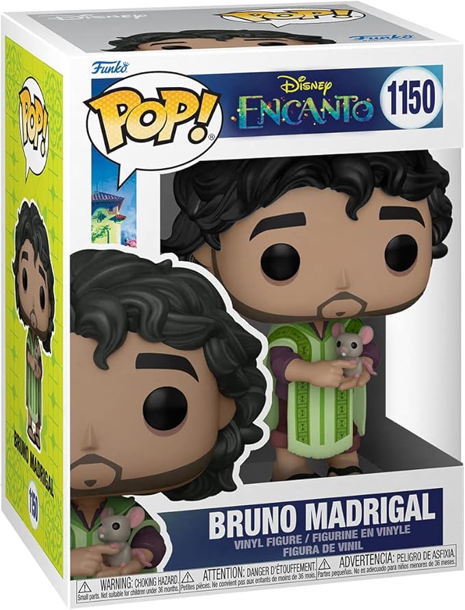 Funko POP Pop! Disney: Encanto - Bruno Madrigal POP 6 Multicolor 4 inches (Pack of 2)