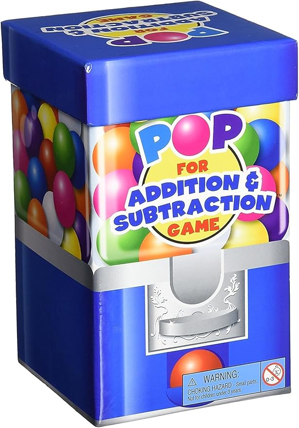 Learning Resources Pop For Addition and Subtraction Math Game, Easter Toys , Classroom and Homeschool Math Games, Math Activities for Kids, 100 Pieces, Grades 1 and up, Ages 6 and up