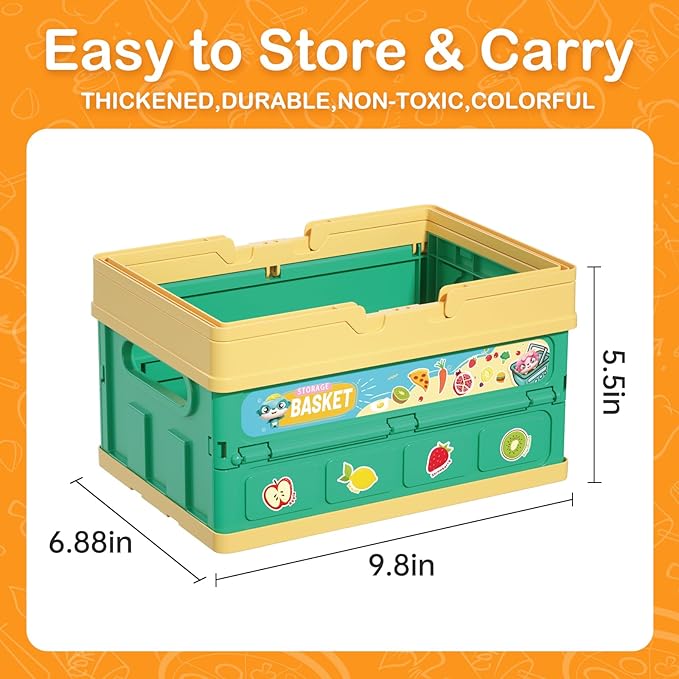 80Pcs Kitchen Playset, Toddler Pretend Cooking with Pots, Pans, Cookware, Food, Picnic Blanket, Fruits, Veges, Shopping Storage Basket, Dessert, Learning Gift for Girls Boys (White)