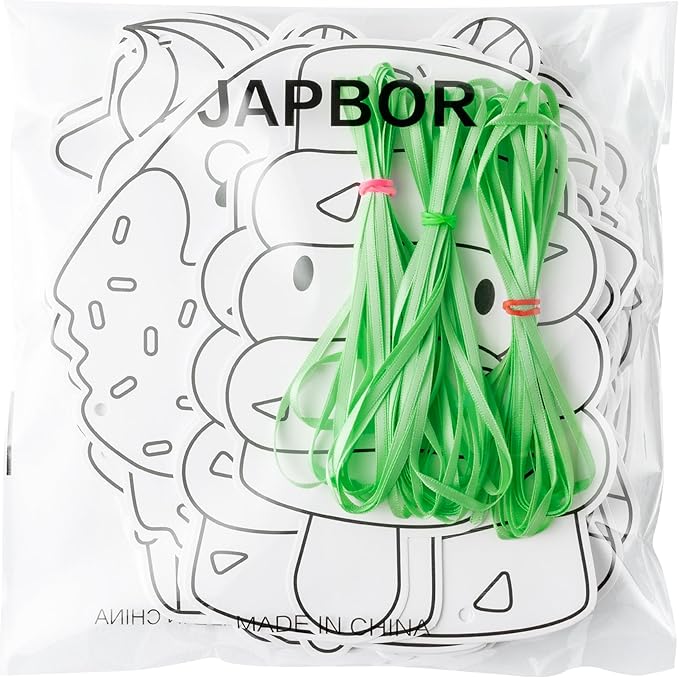 JAPBOR Ice Cream Coloring Craft - 83PCS Summer Ice Cream Themed Party Activities Game Kits for Kids, Color Your Own DIY Desserts Art Cards Hanging Ornament, Draw Paper Book School Activity Party Favor