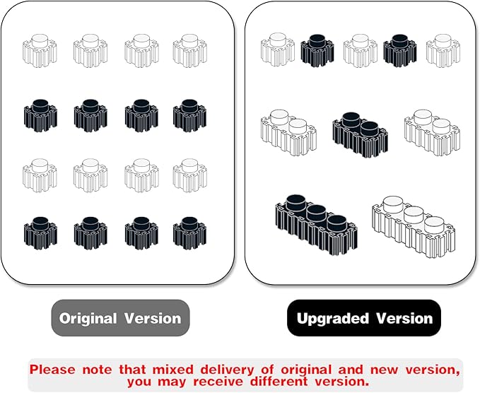 Larcele Panda Micro Building Blocks Animal Mini Building Toy Bricks, 7812 Pieces KLJM-02(Model 2843)