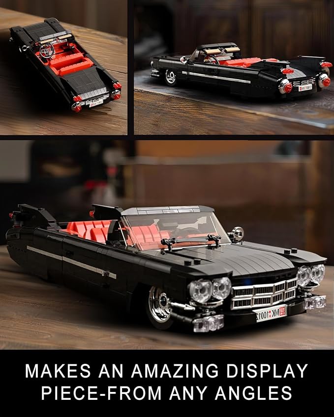 Mould King Sports Car Building Block Kits, MOC Racing Car Model Building Sets, Convertible Car Gifts for Kids Age 8+/Adults Collections Enthusiasts-1,245 Pieces