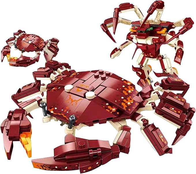 Animal Building Sets, Micro Building Blocks, Animal Series Micro Mini Building Blocks Kit for Boys & Girls (Crab)