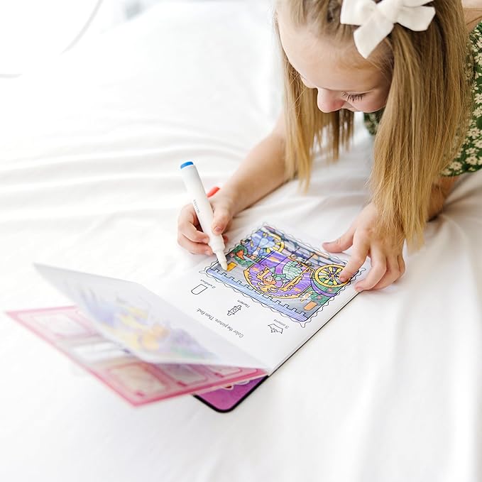 Melissa & Doug On the Go ColorBlast! Activity Book - Princess (24 Pages) - FSC Certified