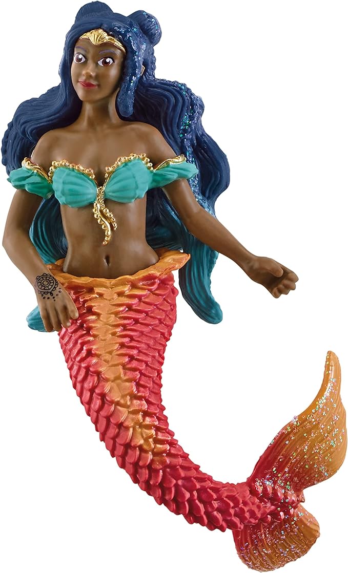 Schleich bayala, Mermaid Toys for Girls and Boys, Mermaid Isabelle Figurine with Toy Dolphin, Ages 5+