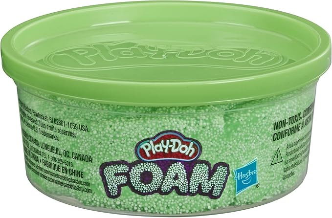 Play-Doh Foam Green Single Can of Non-Toxic Modeling Foam for Kids 3 Years & Up