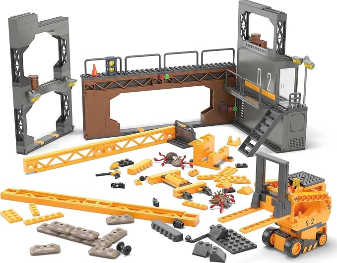 Mega Halo Infinite Building Toys Set, Floodgate Firefight with 634 Pieces, 4 Micro Action Figures, Poseable Articulation, Accessories, Kids or Adult