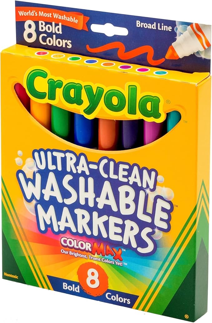 Crayola 8 Ct Bold Broad-Line Washable Markers