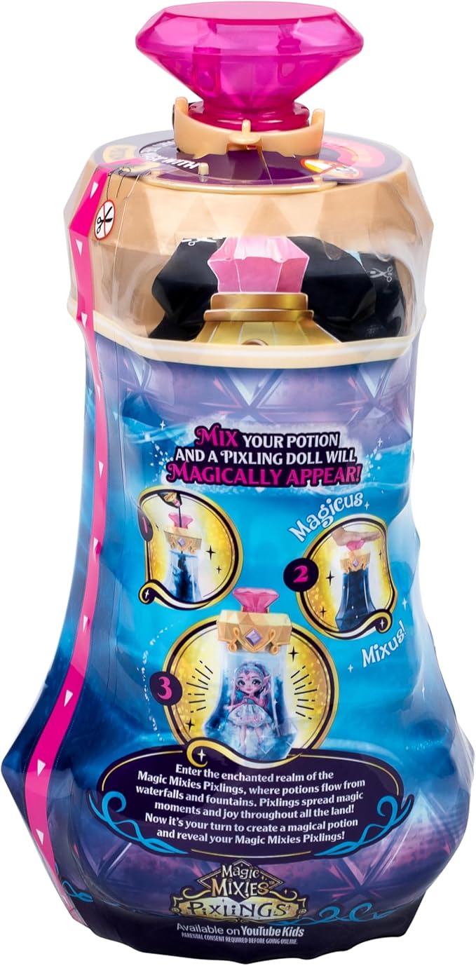 Magic Mixies Pixlings. Faye The Fairy Pixling. Create and Mix A Magic Potion That Magically Reveals A Beautiful 6.5" Pixling Doll Inside A Potion Bottle! Who Will You Magically Create?